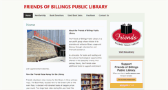 Desktop Screenshot of friendsofbillingslibrary.org