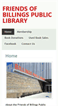 Mobile Screenshot of friendsofbillingslibrary.org